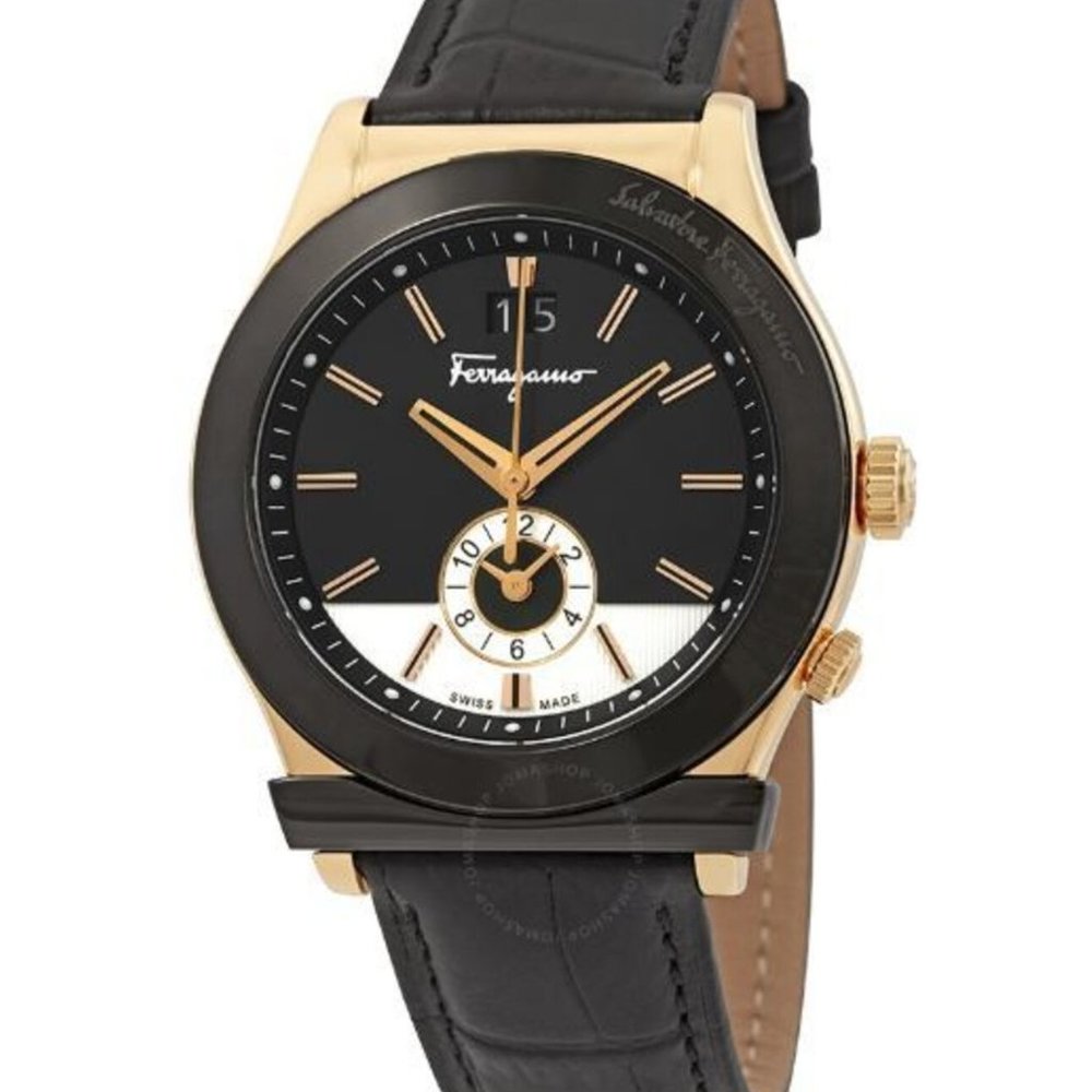 Salvatore Ferragamo Womens Swiss Black Watch! New